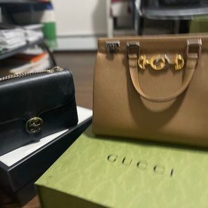2 gucci interlocking and 3 Valentino